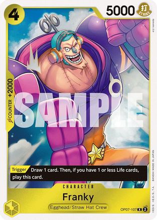 Franky (OP07-107) [500 Years in the Future] Foil One Piece Single Bandai