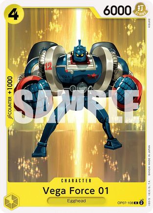 Vega Force 01 (OP07-108) [500 Years in the Future] One Piece Single Bandai
