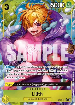 Lilith (Parallel) (OP07-111) [500 Years in the Future] Foil One Piece Single Bandai