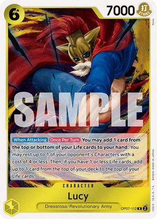 Lucy (OP07-112) [500 Years in the Future] Foil One Piece Single Bandai