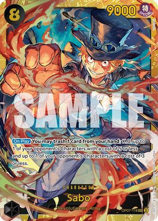 Sabo (OP07-118) [500 Years in the Future] Foil One Piece Single Bandai