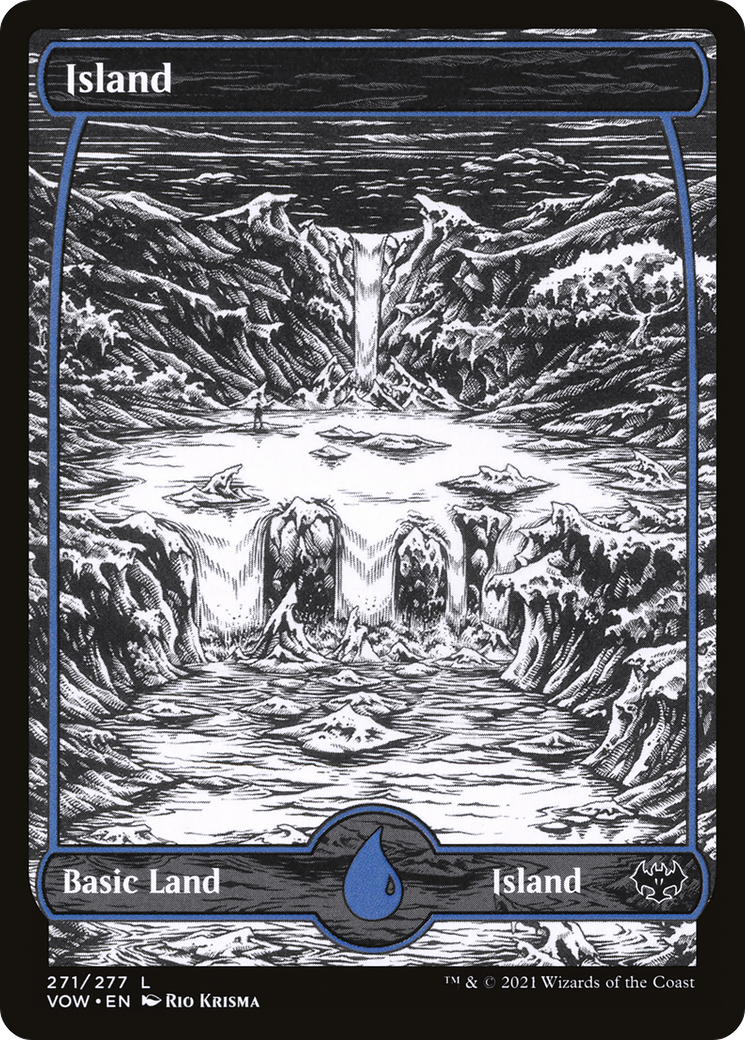 Island (VOW-271) [Innistrad: Crimson Vow] (Showcase) MTG Single Wizards of the Coast
