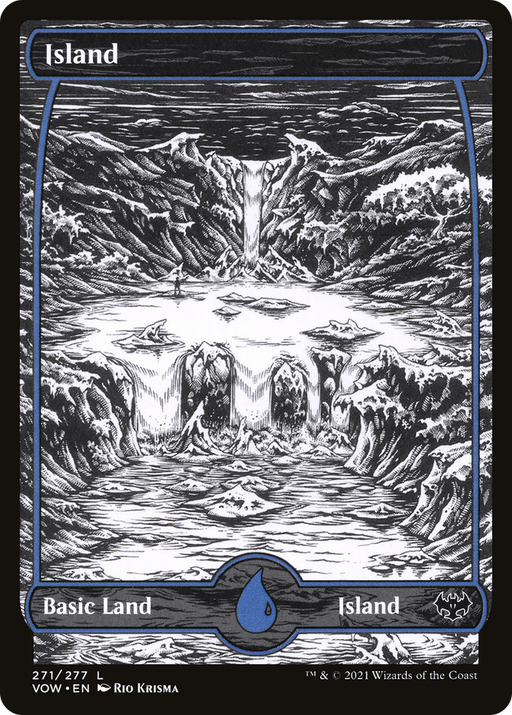 Island (VOW-271) [Innistrad: Crimson Vow] (Showcase) MTG Single Wizards of the Coast