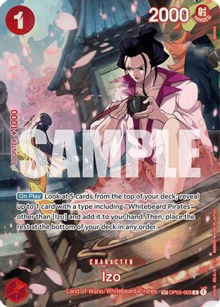 Izo (SP) (OP03-003) [500 Years in the Future] Foil One Piece Single Bandai