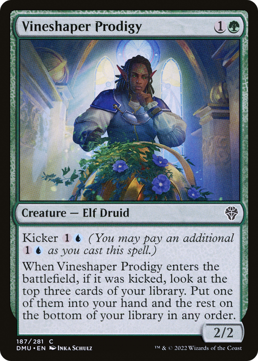 Vineshaper Prodigy (DMU-187) [Dominaria United] Foil MTG Single Wizards of the Coast
