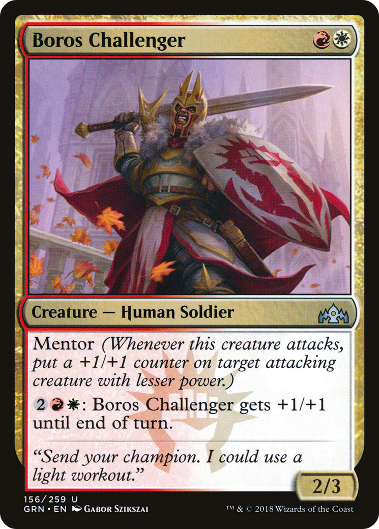 Boros Challenger (GRN-156) [Guilds of Ravnica] Foil MTG Single Wizards of the Coast