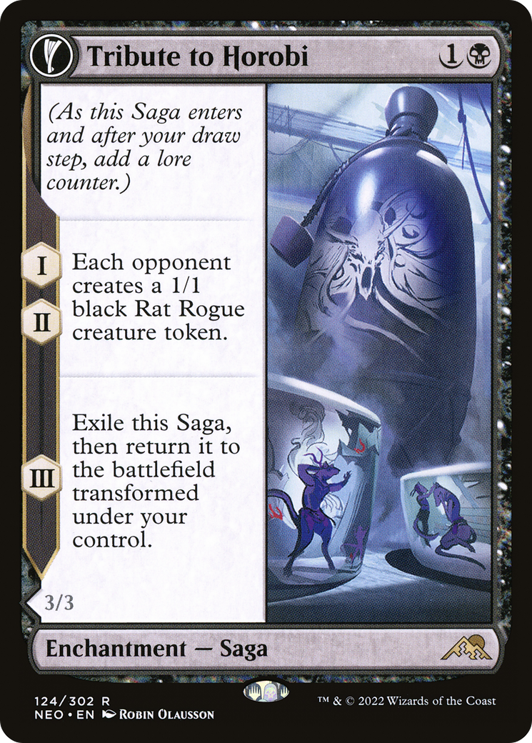 Tribute to Horobi // Echo of Death's Wail (NEO-124) [Kamigawa: Neon Dynasty] MTG Single Wizards of the Coast