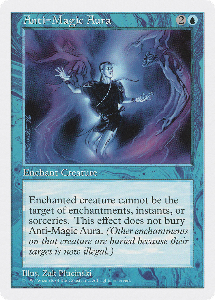 Anti-Magic Aura (5ED-) [Fifth Edition] MTG Single Wizards of the Coast