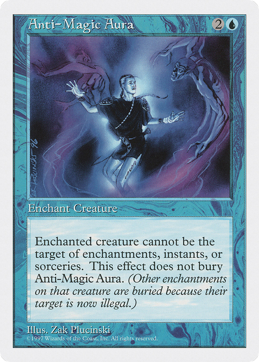 Anti-Magic Aura (5ED-) [Fifth Edition] MTG Single Wizards of the Coast