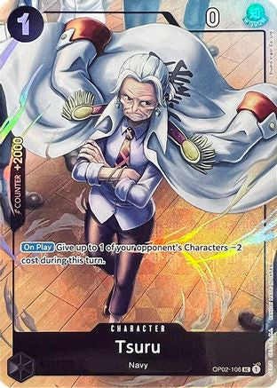 Tsuru (Premium Card Collection -Best Selection Vol. 1-) (OP02-106) [One Piece Promotion Cards] Foil One Piece Single Bandai