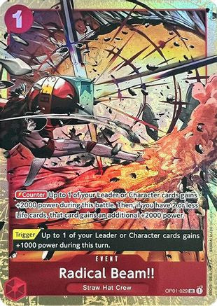 Radical Beam!! (Premium Card Collection -Best Selection Vol. 1-) (OP01-029) [One Piece Promotion Cards] Foil One Piece Single Bandai
