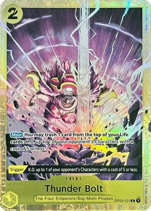 Thunder Bolt (Premium Card Collection -Best Selection Vol. 1-) (OP03-121) [One Piece Promotion Cards] Foil One Piece Single Bandai