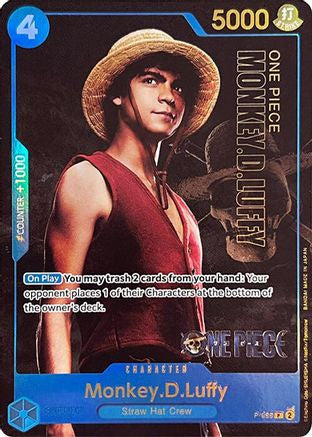 Monkey.D.Luffy (055) (Premium Card Collection -Live Action Edition-) (P-055) [One Piece Promotion Cards] Foil One Piece Single Bandai