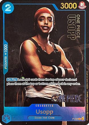 Usopp (Premium Card Collection -Live Action Edition-) (P-049) [One Piece Promotion Cards] Foil One Piece Single Bandai