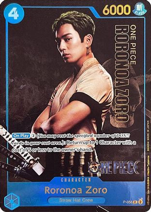 Roronoa Zoro (Premium Card Collection -Live Action Edition-) (P-056) [One Piece Promotion Cards] Foil One Piece Single Bandai