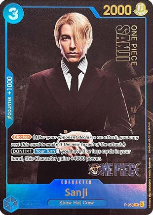 Sanji (Premium Card Collection -Live Action Edition-) (P-050) [One Piece Promotion Cards] Foil One Piece Single Bandai