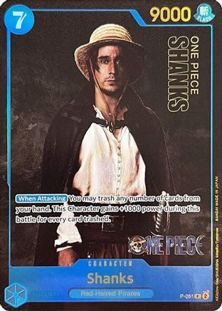 Shanks (Premium Card Collection -Live Action Edition-) (P-051) [One Piece Promotion Cards] Foil One Piece Single Bandai