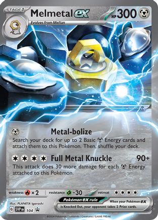Melmetal ex - 104 (104) Holofoil [Promos: SV Promo Cards] Pokemon Single Pokémon