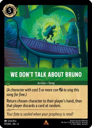 We Don't Talk About Bruno (97/204) [Ursulas Return] Lorcana Single Disney