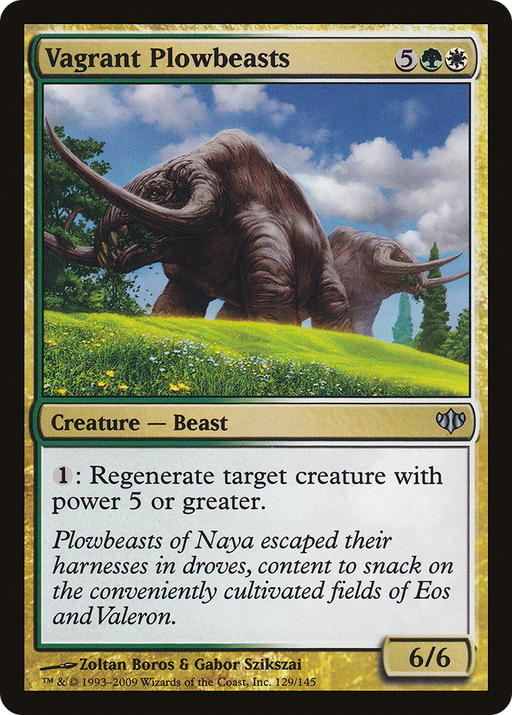 Vagrant Plowbeasts (CON-129) [Conflux] MTG Single Wizards of the Coast