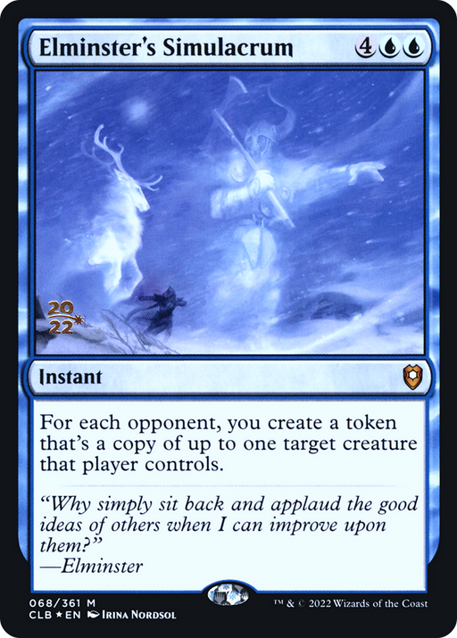 Elminster's Simulacrum (PRE-068) [Battle for Baldur's Gate Promos] Foil MTG Single Wizards of the Coast