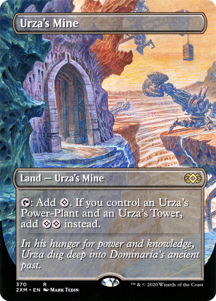 Urza's Mine (2XM-370) [Double Masters] (Borderless) Foil MTG Single Wizards of the Coast