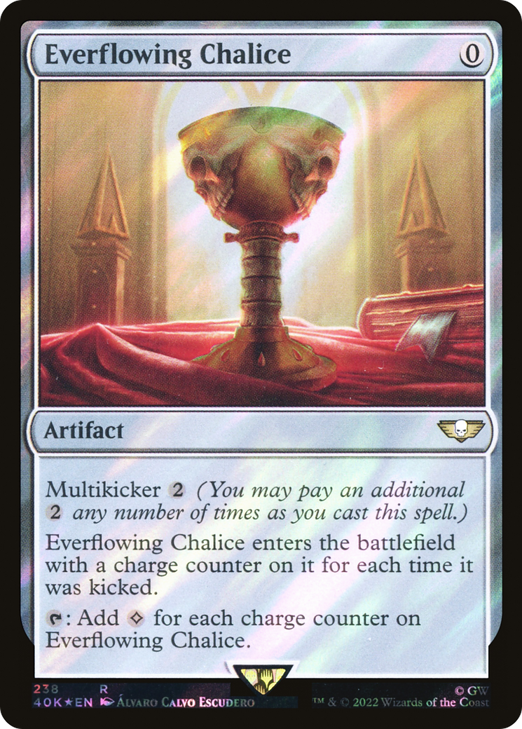 Everflowing Chalice (40K-238★) [Warhammer 40,000 Commander] Foil MTG Single Wizards of the Coast