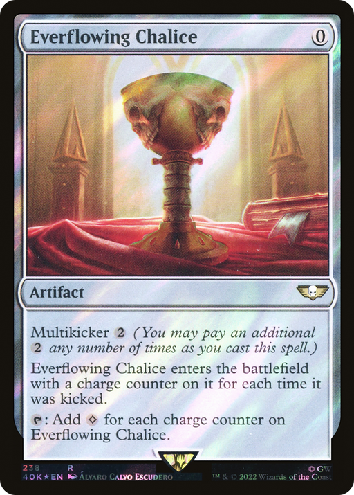 Everflowing Chalice (40K-238★) [Warhammer 40,000 Commander] Foil MTG Single Wizards of the Coast