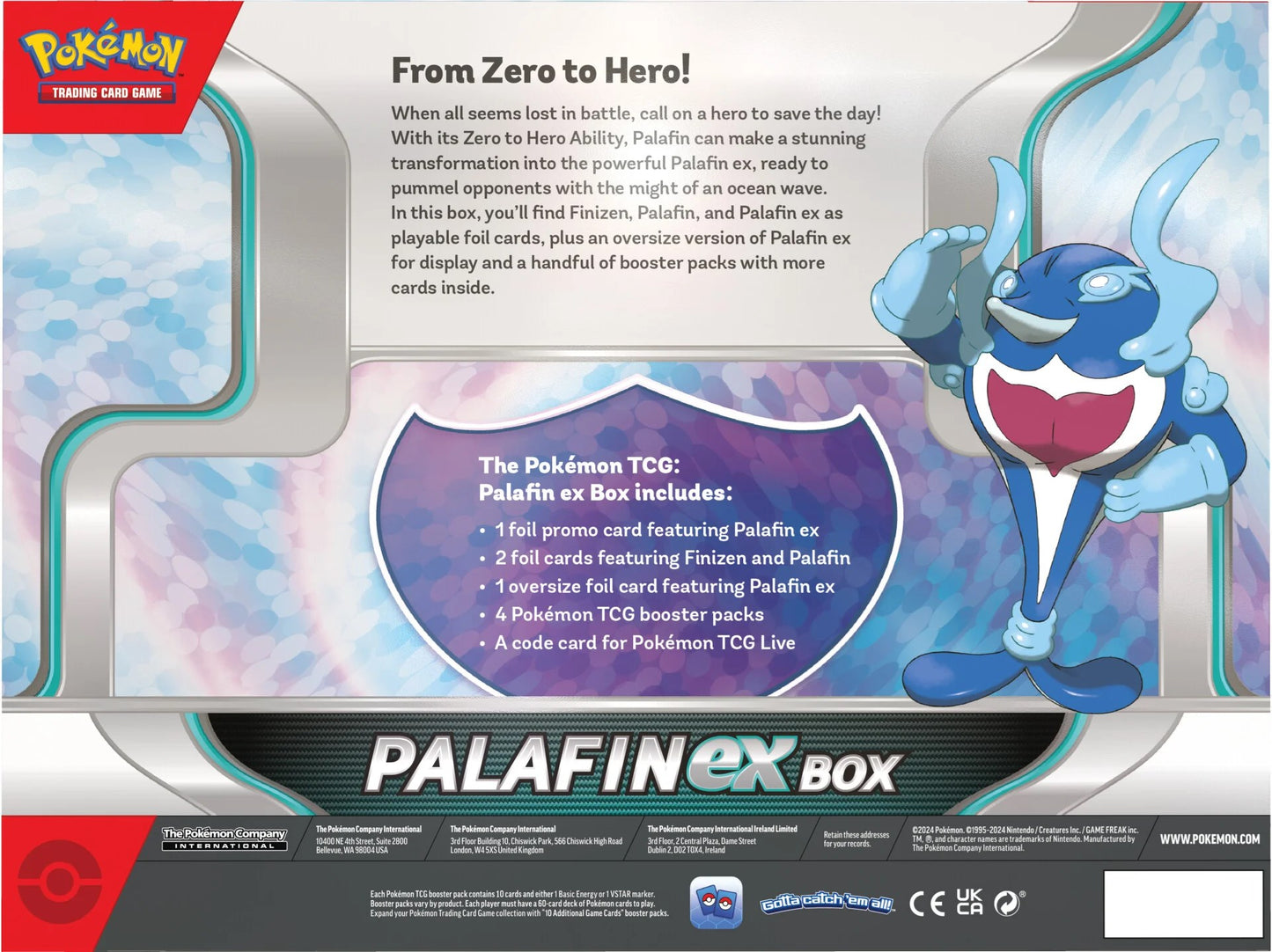 Pokémon Palafin ex Box Pokemon Sealed Pokémon   