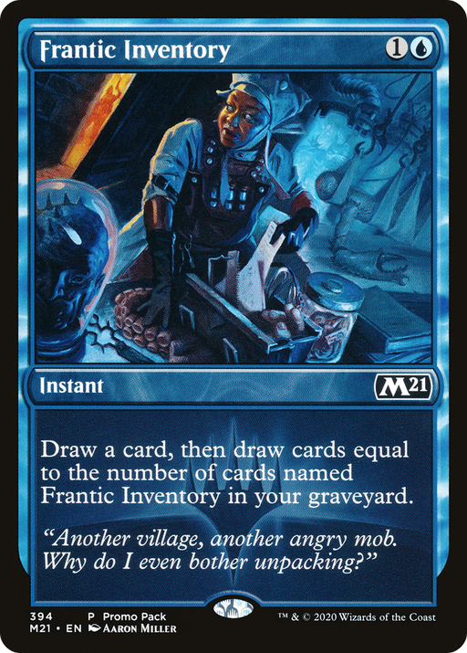 Frantic Inventory (PPM21-394) [Core Set 2021] MTG Single Wizards of the Coast