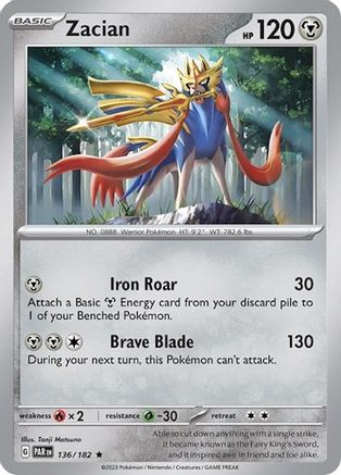 Zacian - 136/182 () [Misc: Deck Exclusives] Pokemon Single Pokémon