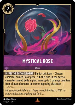 Mystical Rose (64/204) [Ursulas Return] Cold Foil Lorcana Single Disney