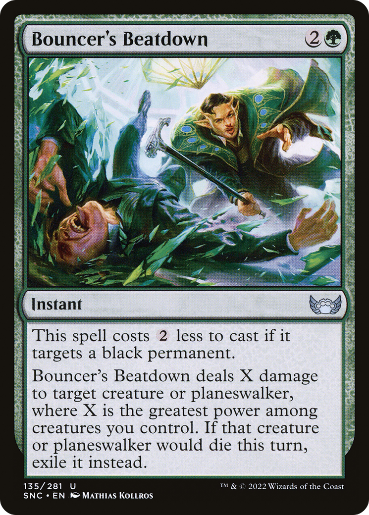 Bouncer's Beatdown (SNC-135) [Streets of New Capenna] MTG Single Wizards of the Coast