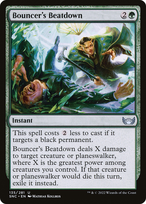 Bouncer's Beatdown (SNC-135) [Streets of New Capenna] MTG Single Wizards of the Coast