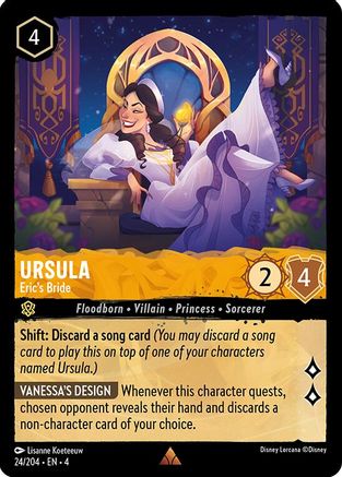 Ursula - Eric's Bride (24/204) [Ursulas Return] Lorcana Single Disney
