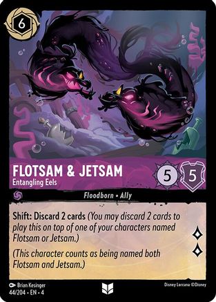 Flotsam & Jetsam - Entangling Eels (44/204) [Ursulas Return] Lorcana Single Disney