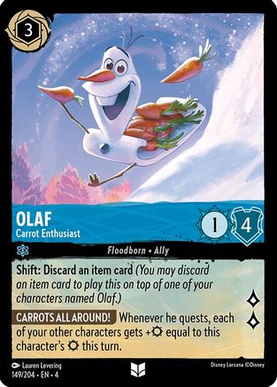 Olaf - Carrot Enthusiast (149/204) [Ursulas Return] Lorcana Single Disney