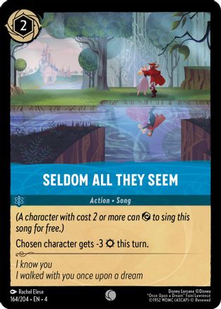 Seldom All They Seem (164/204) [Ursulas Return] Cold Foil Lorcana Single Disney