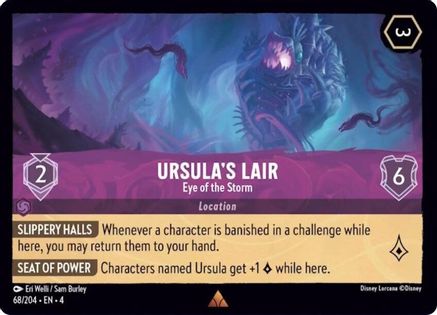 Ursula's Lair - Eye of the Storm (68/204) [Ursulas Return] Cold Foil Lorcana Single Disney