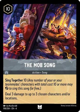 The Mob Song (198/204) [Ursulas Return] Lorcana Single Disney