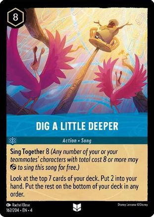 Dig a Little Deeper (162/204) [Ursulas Return] Lorcana Single Disney