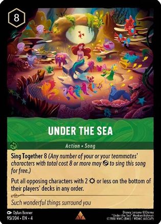 Under the Sea (95/204) [Ursulas Return] Cold Foil Lorcana Single Disney