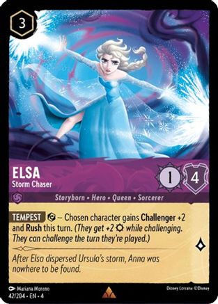 Elsa - Storm Chaser (42/204) [Ursulas Return] Cold Foil Lorcana Single Disney