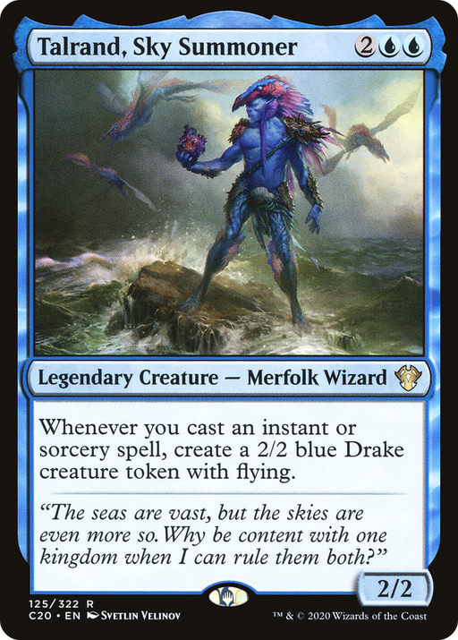 Talrand, Sky Summoner (C20-125) [Commander 2020] MTG Single Wizards of the Coast