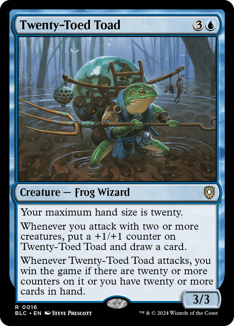 Twenty-Toed Toad (BLC-016) [Bloomburrow Commander] MTG Single Wizards of the Coast