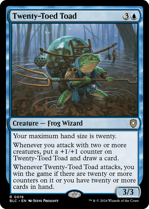 Twenty-Toed Toad (BLC-016) [Bloomburrow Commander] MTG Single Wizards of the Coast