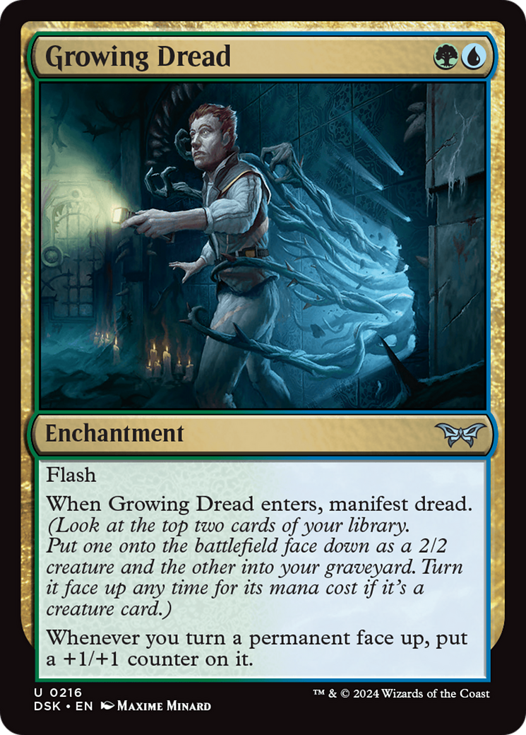 Growing Dread (DSK-216) [Duskmourn: House of Horror] MTG Single Wizards of the Coast