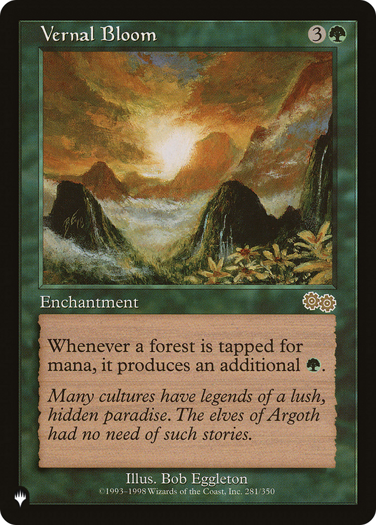 Vernal Bloom (LIST-281/350) [Mystery Booster] The List MTG Single Wizards of the Coast
