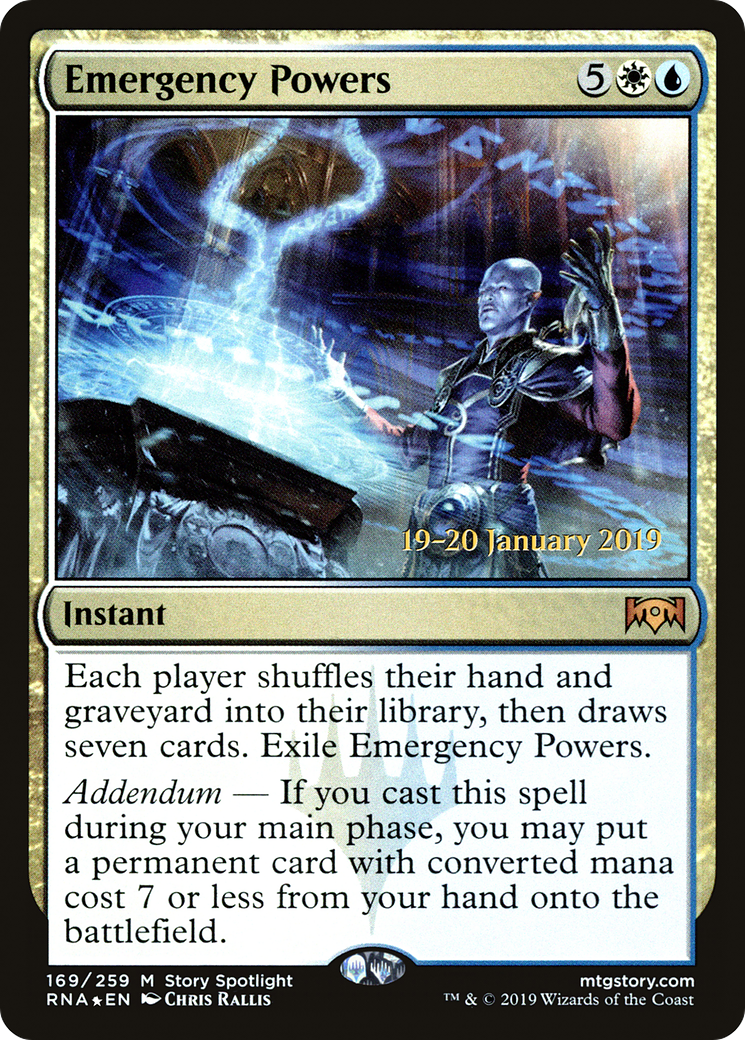 Emergency Powers [Ravnica Allegiance Prerelease Promos] MTG Single Magic: The Gathering