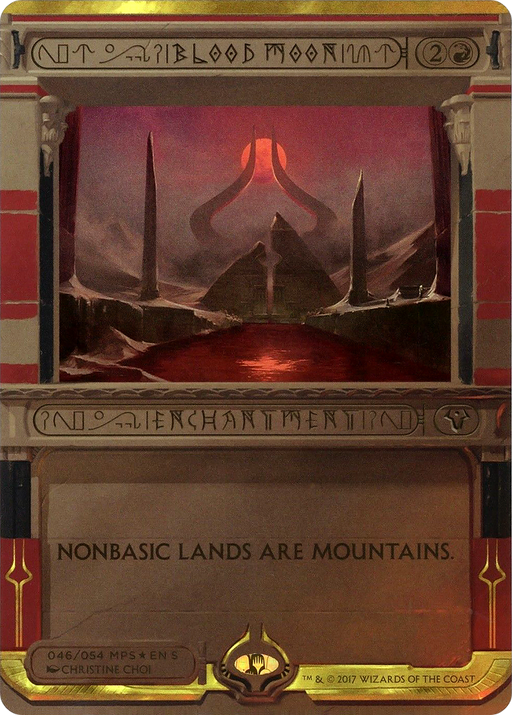 Blood Moon (MPS2-046) [Amonkhet Invocations] (Borderless) Foil MTG Single Wizards of the Coast